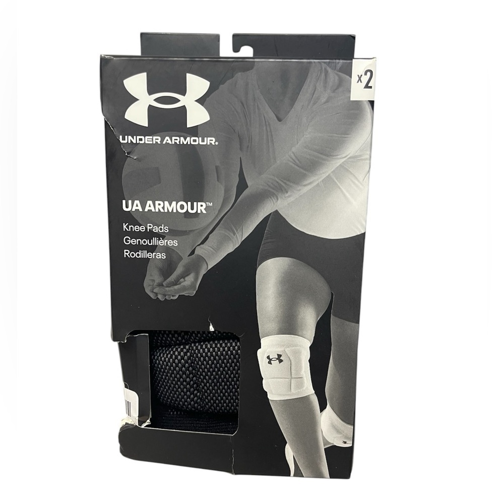 Under Armour Black Knee Pads youth black stretch